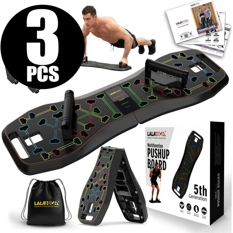 Portable Home Gym System：Five Versions of Push-Up Board Sets