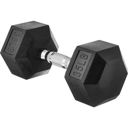 Hex Dumbbell - Rubber Encased Strength Training Hand Weights