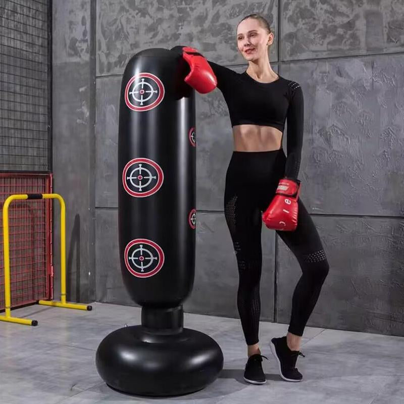 Punching Bag, Tumbler Boxing Column for Fitness, Inflatable Boxing Column