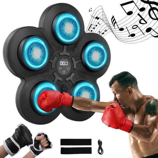 Boxing Machine Music Electronic Boxing Wall Target with 5 Lights and Bluetooth Sensor