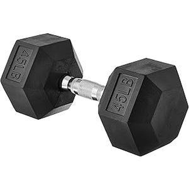 Hex Dumbbell - Rubber Encased Strength Training Hand Weights