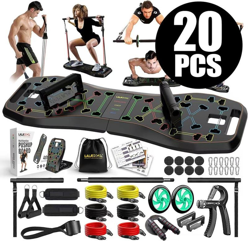 Portable Home Gym System：Five Versions of Push-Up Board Sets