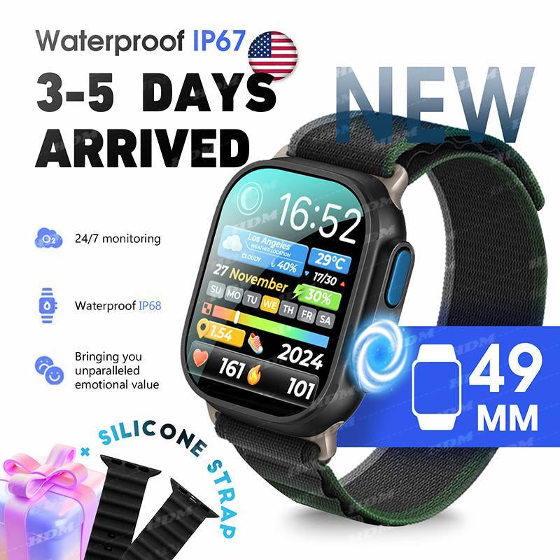 Durable Ultimate Rugged Smartwatch with 2.01' HD Touch Screen, Bluetooth Calling, 120+ Sports Modes, Waterproof, and Long Battery Life