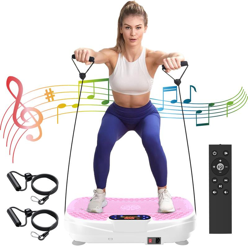 Vibration Plate Fitness Platform Exercise Machine Vibrating Shaking Full Body Shaker Workout 