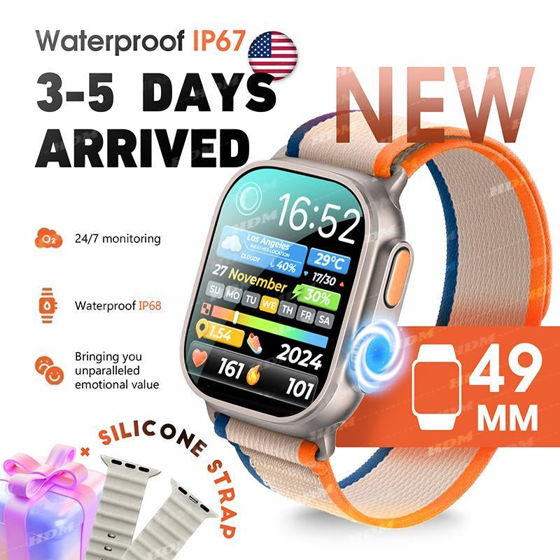 Durable Ultimate Rugged Smartwatch with 2.01' HD Touch Screen, Bluetooth Calling, 120+ Sports Modes, Waterproof, and Long Battery Life