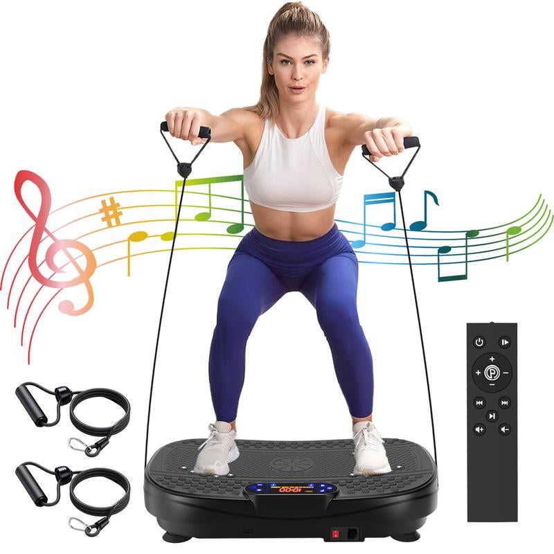 Vibration Plate Fitness Platform Exercise Machine Vibrating Shaking Full Body Shaker Workout 