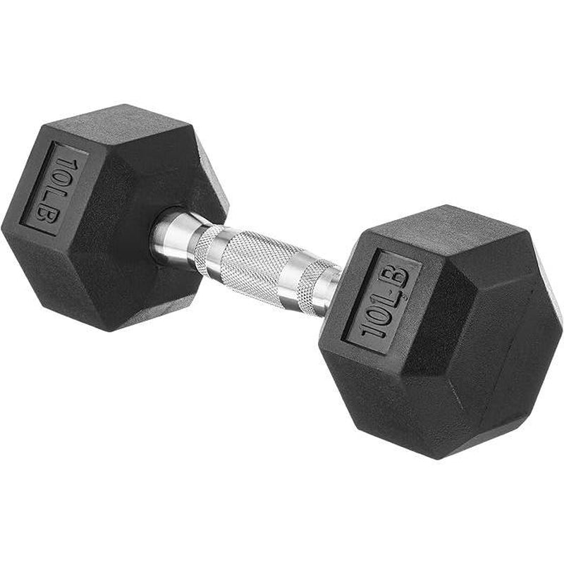 Hex Dumbbell - Rubber Encased Strength Training Hand Weights