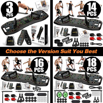 Portable Home Gym System：Five Versions of Push-Up Board Sets