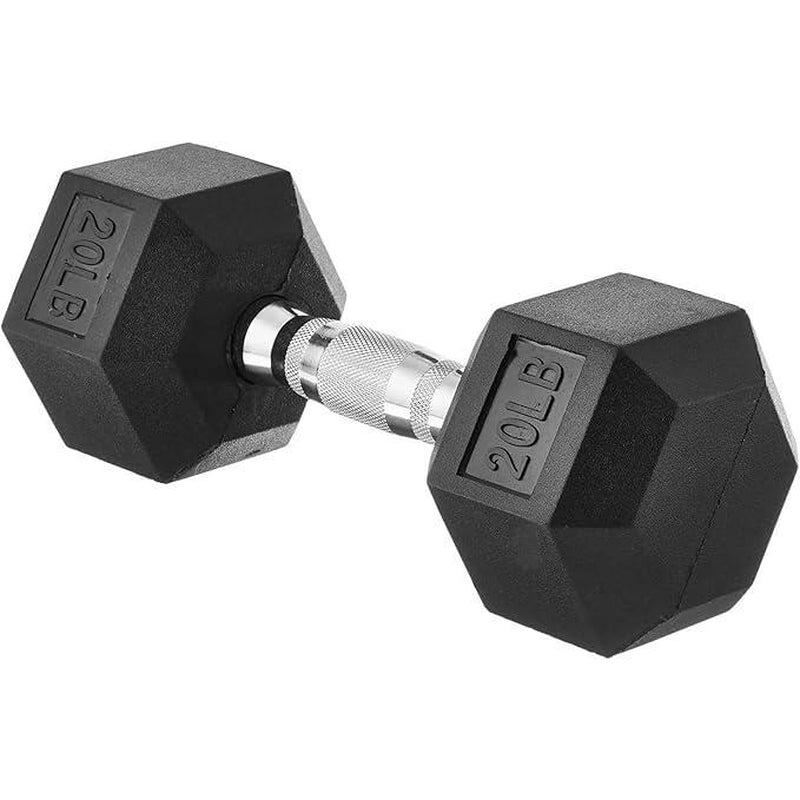 Hex Dumbbell - Rubber Encased Strength Training Hand Weights