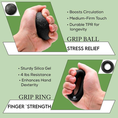 5-Piece Hand Grip Kit for Forearm Exercises