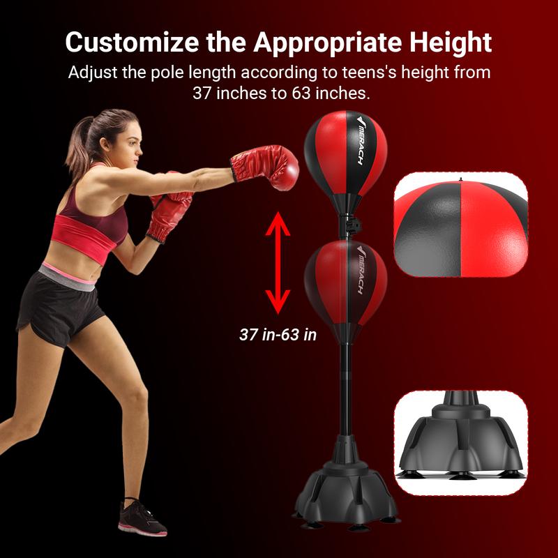 MERACH Punching Bag with Stand, Boxing Bag Height Adjustable 