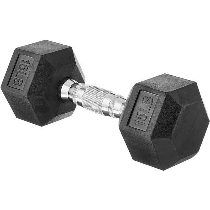 Hex Dumbbell - Rubber Encased Strength Training Hand Weights