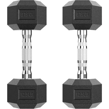 Hex Dumbbell - Rubber Encased Strength Training Hand Weights